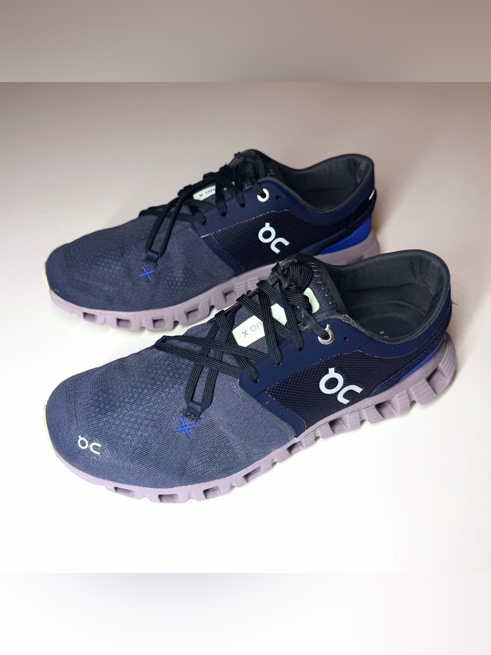 On Running Women's Cloud X Midnight Huron Blue Running Walking Shoes Size- 8.5